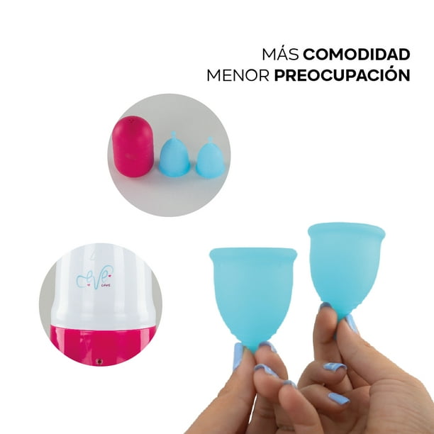 Kit de Copa menstrual de silicona + Vaso Esterilizador