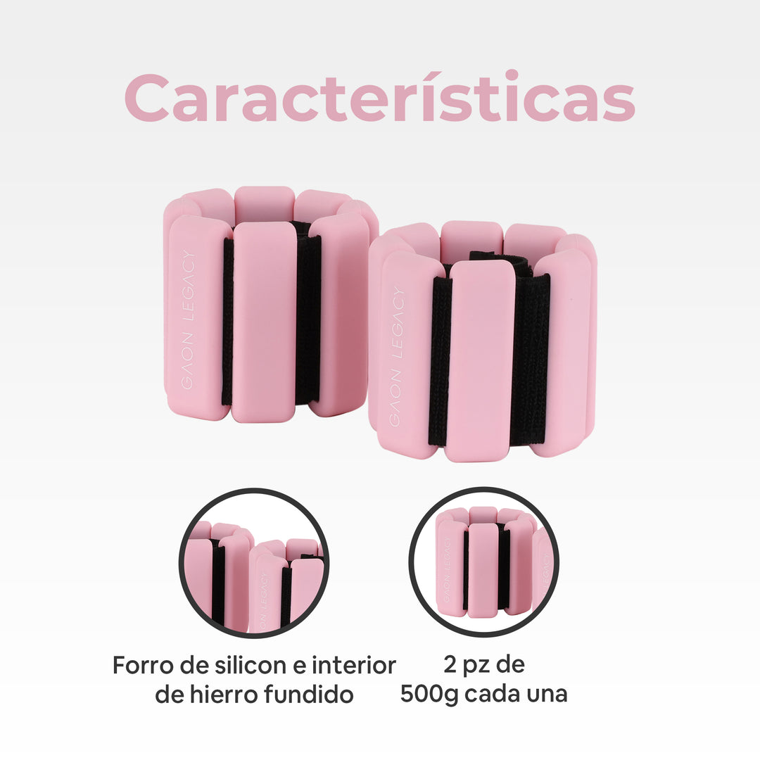 Pesas para Muñeca y Tobillo Ajustable  Para Pilates y Gimnasio Juego de 2 piezas