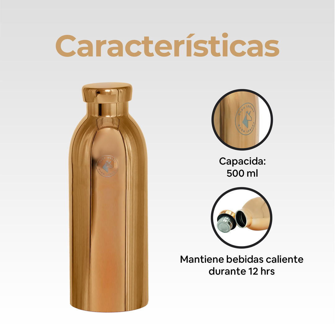 Botella Térmica para Café y Agua de acero inoxidable portatil