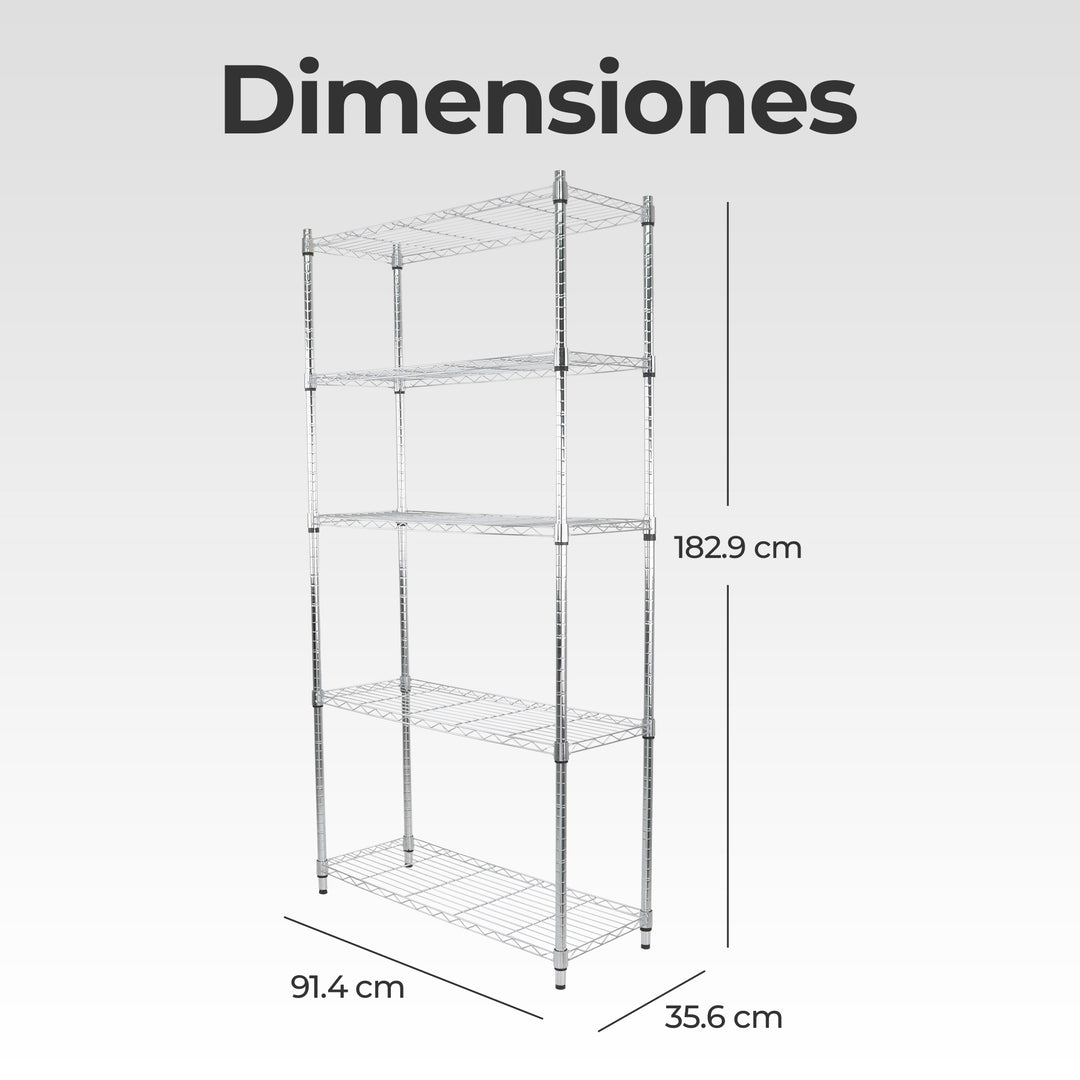 Estantería Anaquel Metálica Reine  5 niveles