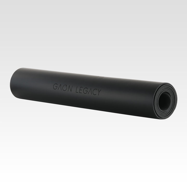 Tapate para Yoga Pilates y Ejercicio - Mat Antideslizante Acolchonado y Portatil para Interior y Exterior 185cm Negro GAON