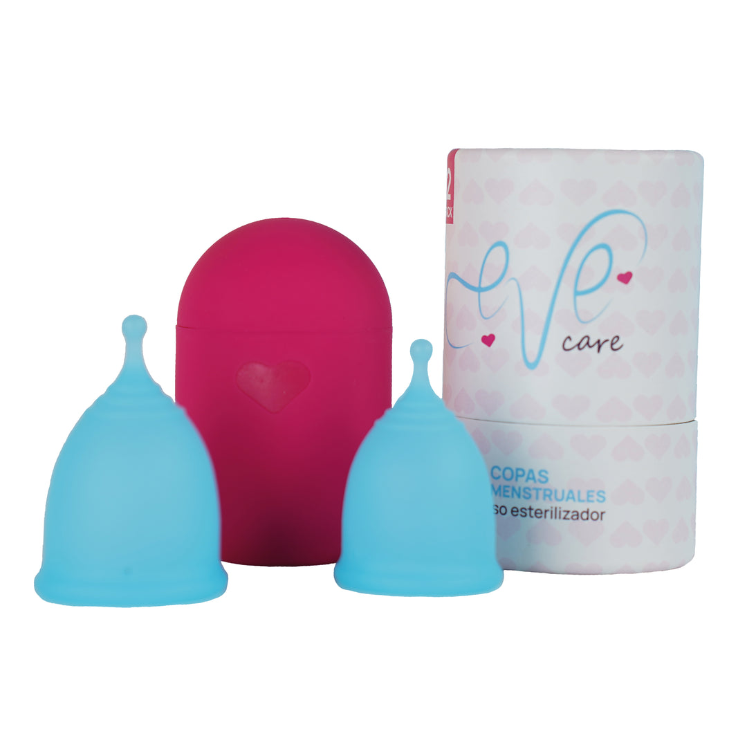 Copa Menstrual de Silicon Reusable Con Vaso Esterilizador
