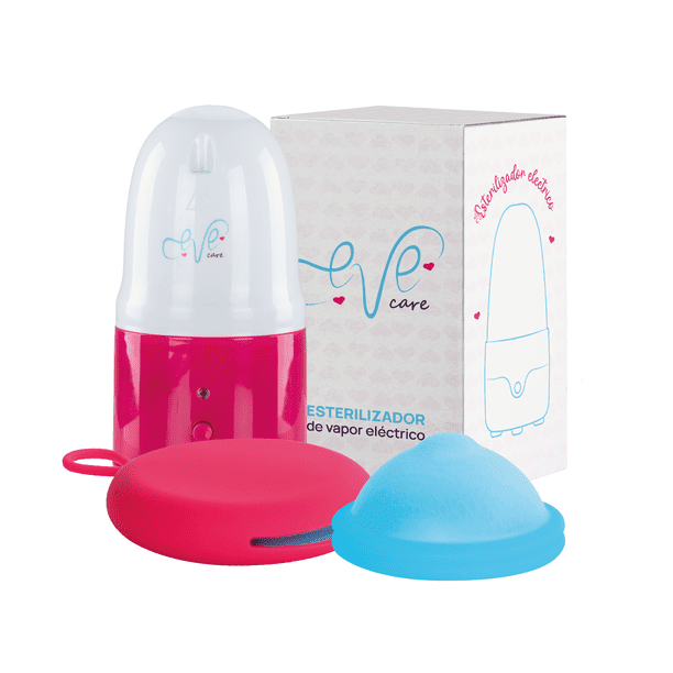 Kit Disco Menstrual de Silicona + Vaso Esterilizador