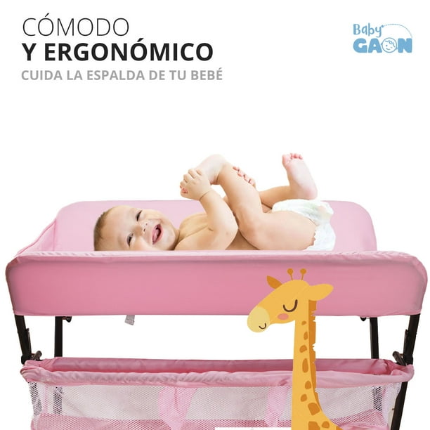 Cambiador de Pañales Para Bebé Plegable Portátil Ligero